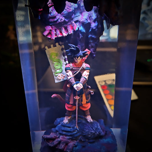 Goku Shogun - Dragon Ball Z Resin Lamp - handmade resin lamp