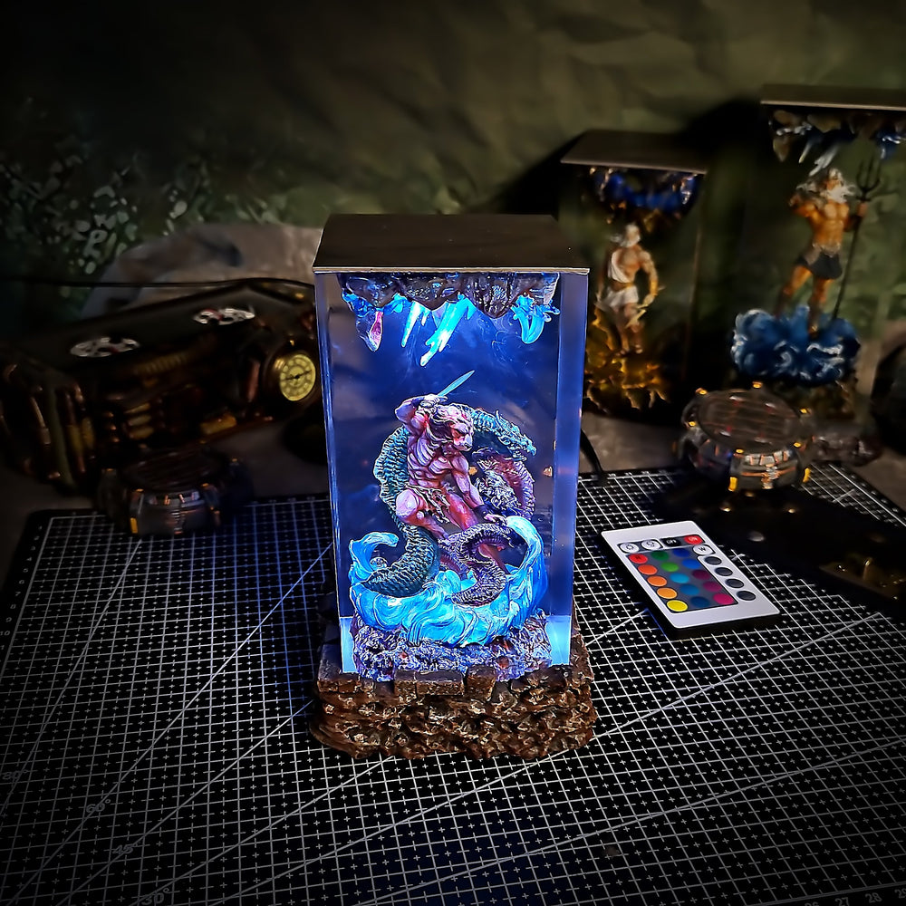 Athens Hercules Resin Lamp