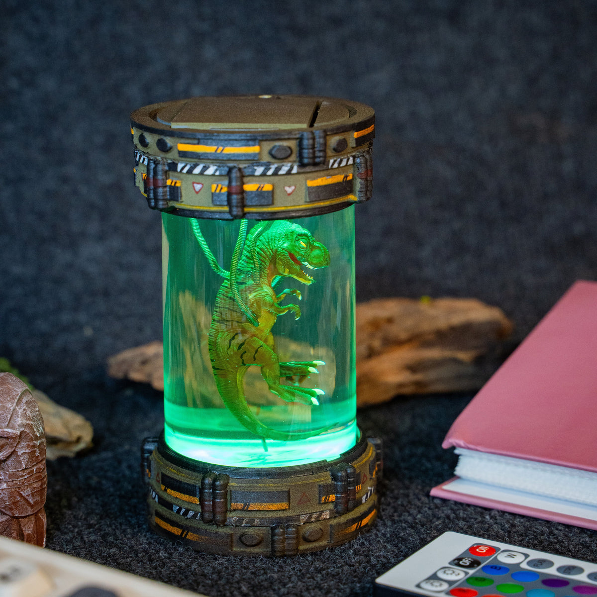Biolab T-Rex V1 Resin Lamp - handmade resin lamp