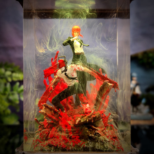 SAW & POWER Resin Lamp - handmade resin lamp