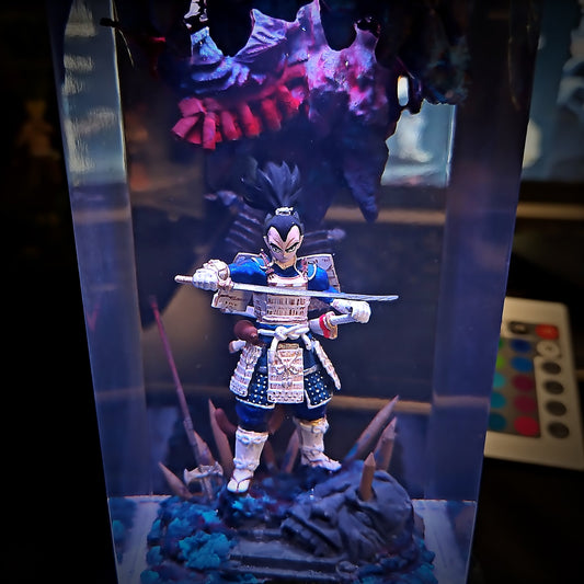 Vegeta Shogun - Dragon Ball Z Resin Lamp - handmade resin lamp