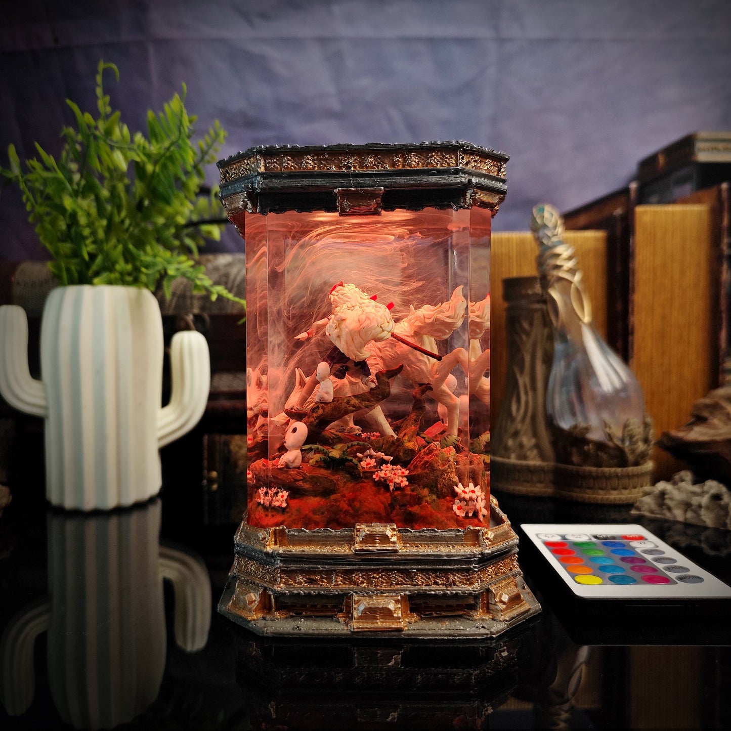 Mononoke Spirit Lamp - handmade resin lamp