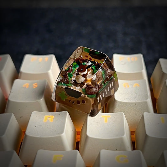 Eevee New Keycap - handmade resin keycap