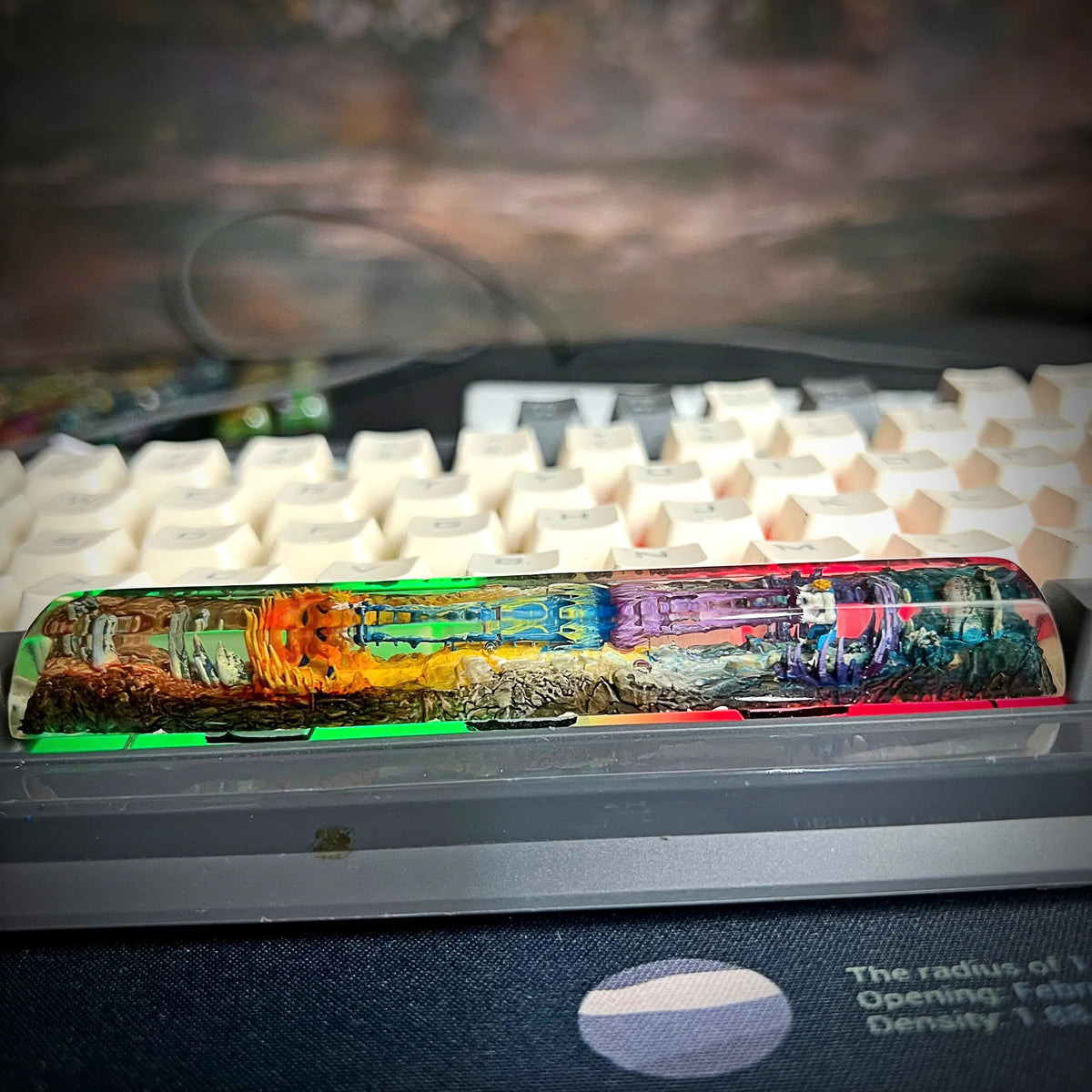 Dragon Ball Z Space Keycap - handmade resin spacebar