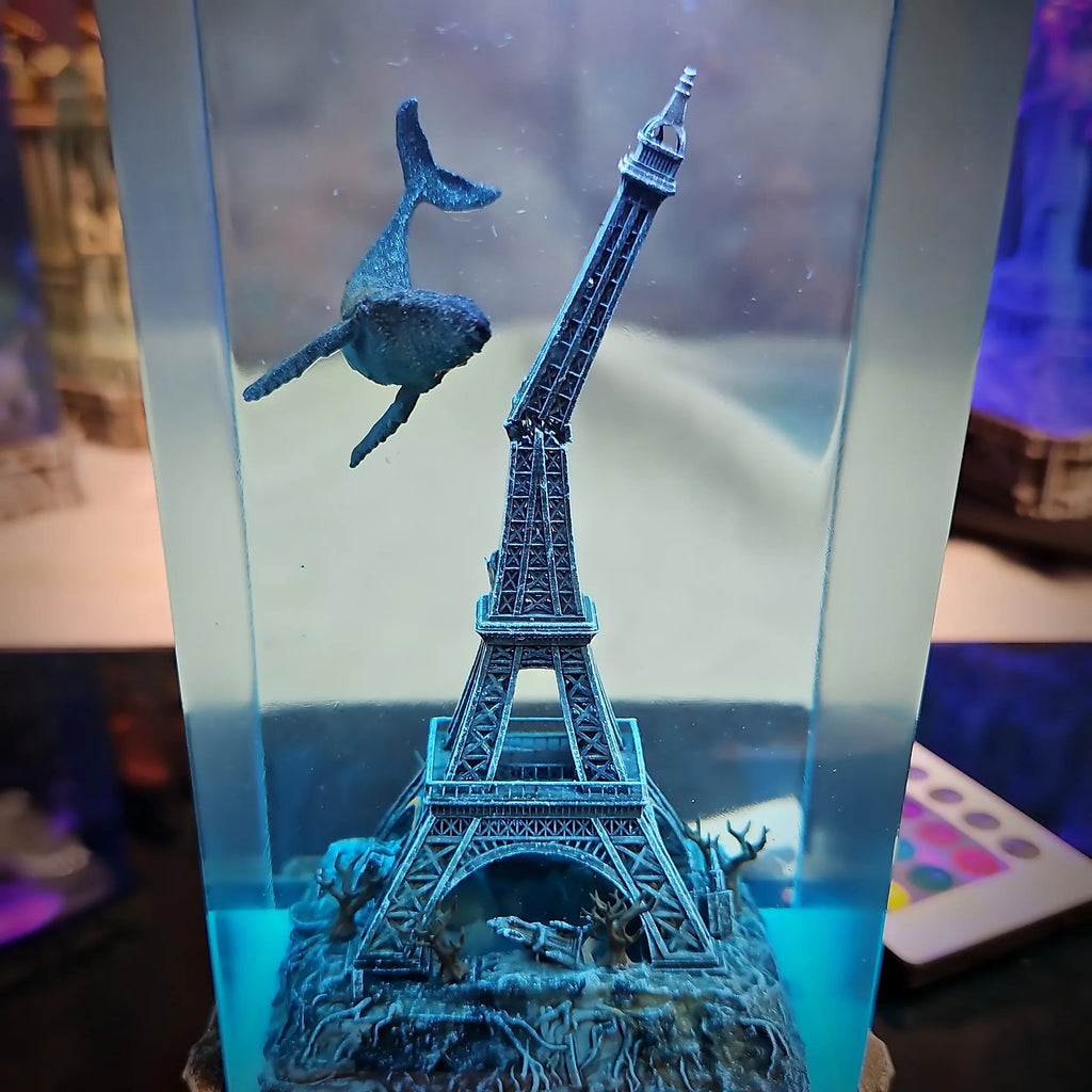 Pari Gothic Resin Lamp - handmade resin lamp
