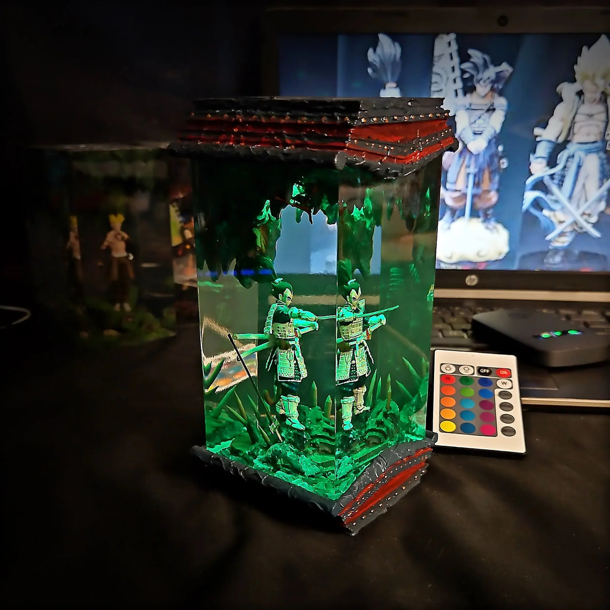 Vegeta Shogun - Dragon Ball Z Resin Lamp - handmade resin lamp