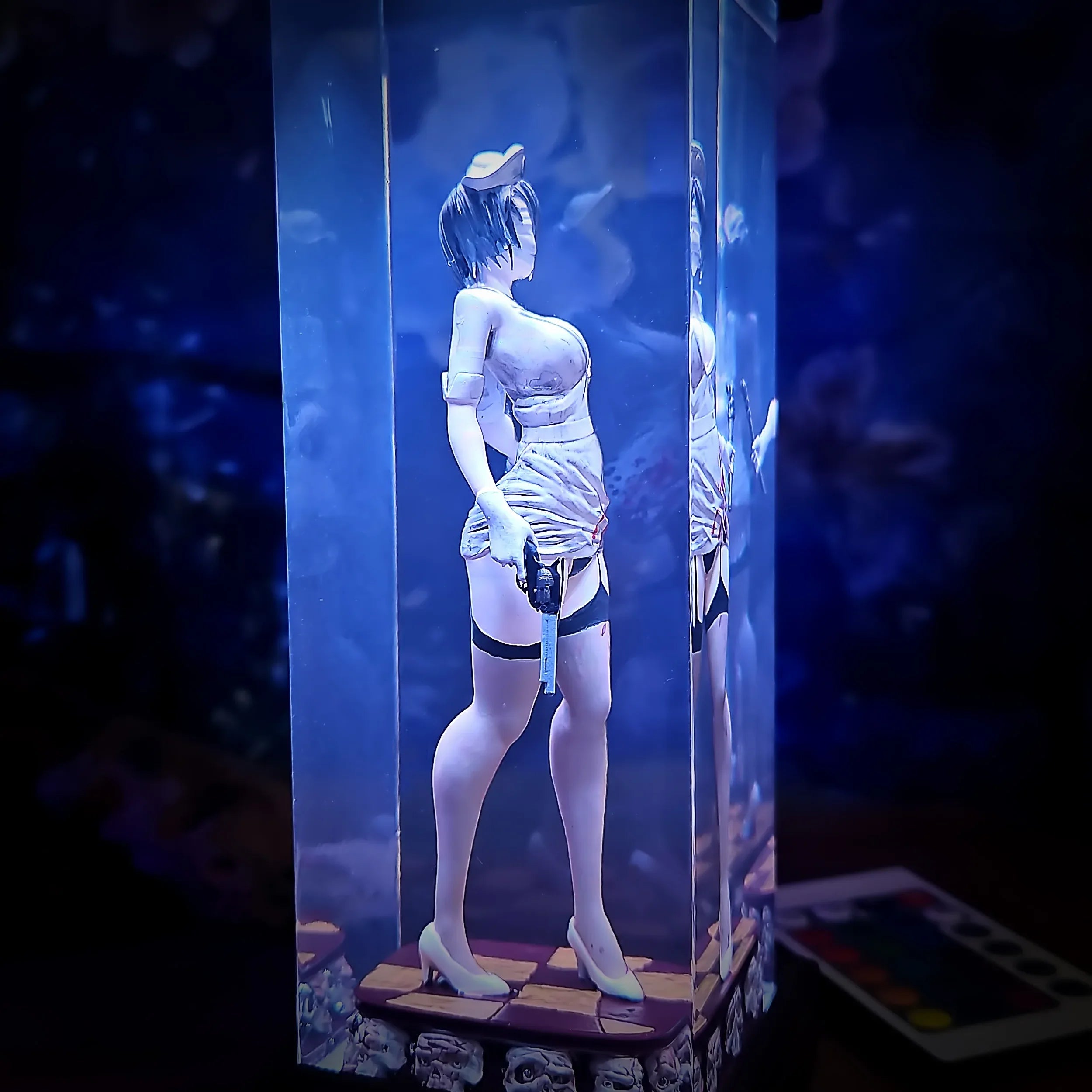 Nurse Resin Lamp - handmade resin lamp