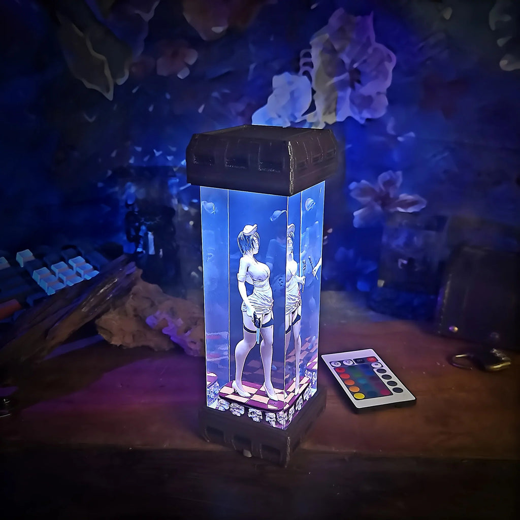 Nurse Resin Lamp - handmade resin lamp