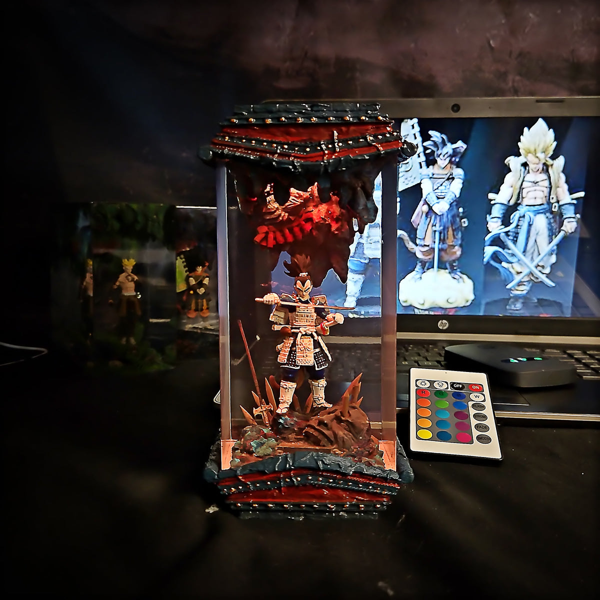 Vegeta Shogun - Dragon Ball Z Resin Lamp - handmade resin lamp