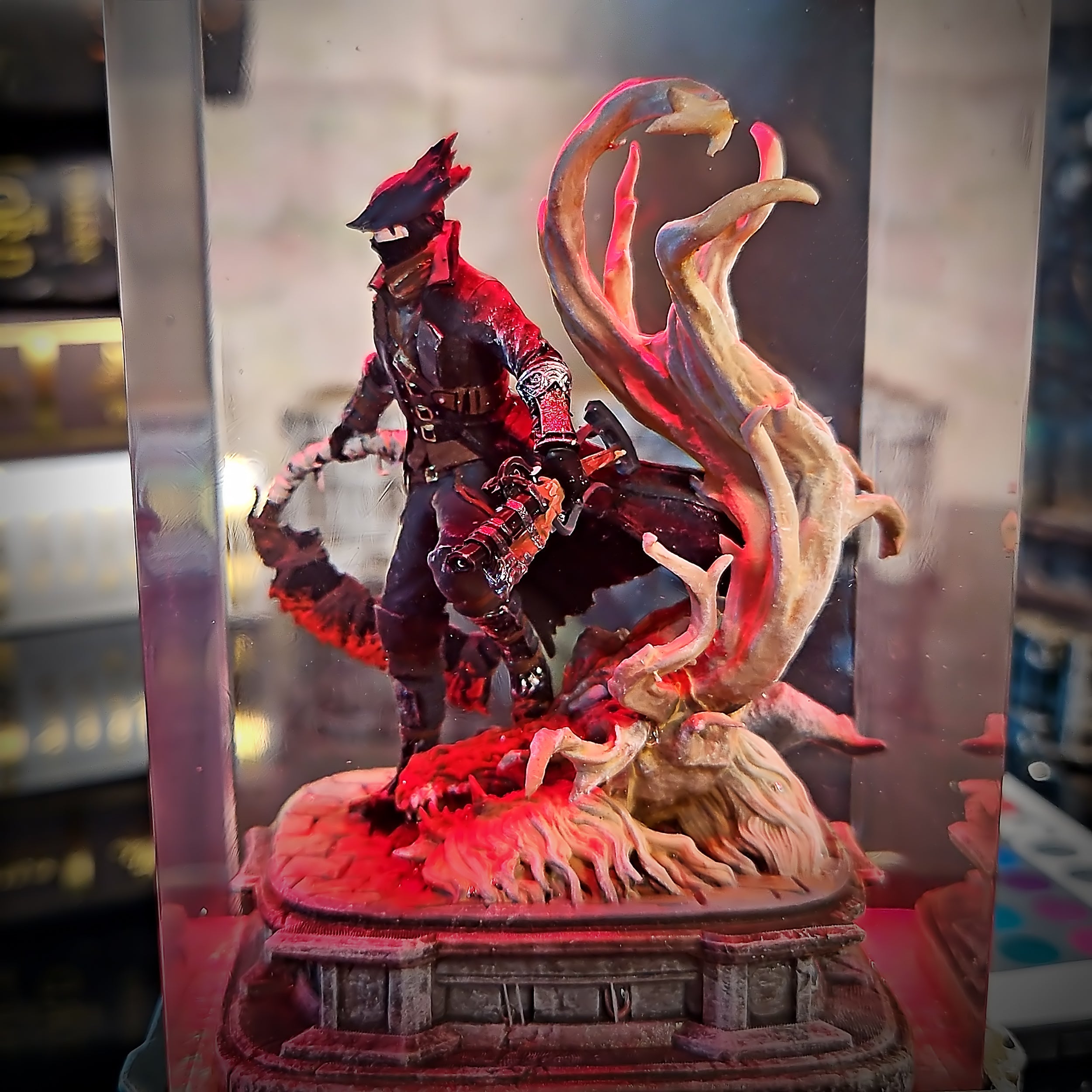 Bloodborne Hunter Resin Lamp - handmade resin lamp