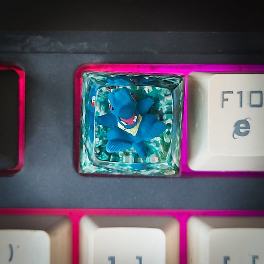 Totodile New Keycap - handmade resin keycap