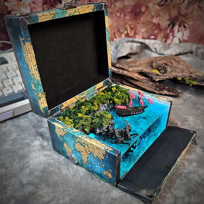Kraken Light Box - handmade resin light box