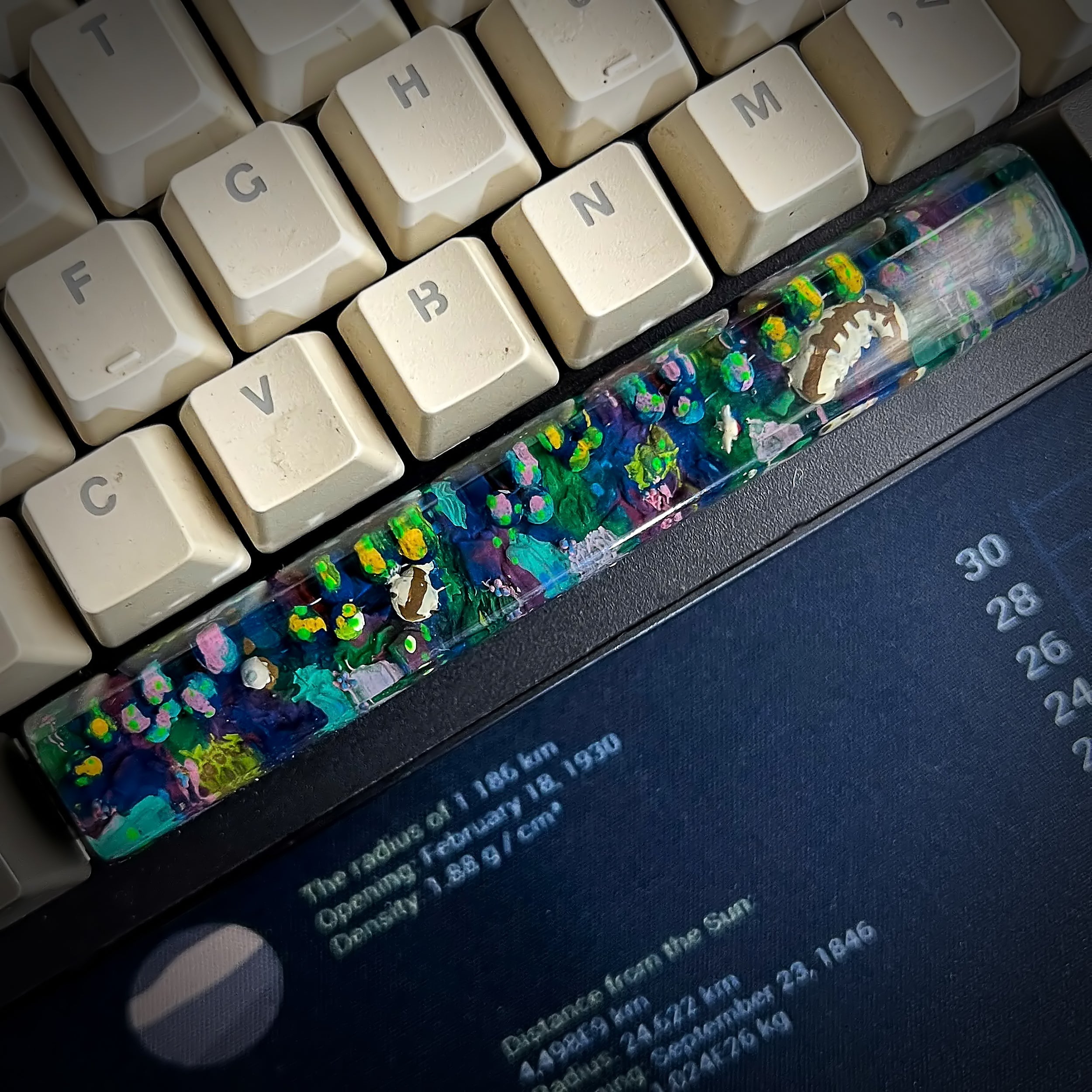 Appa Space Keycap - handmade resin spacebar keycap