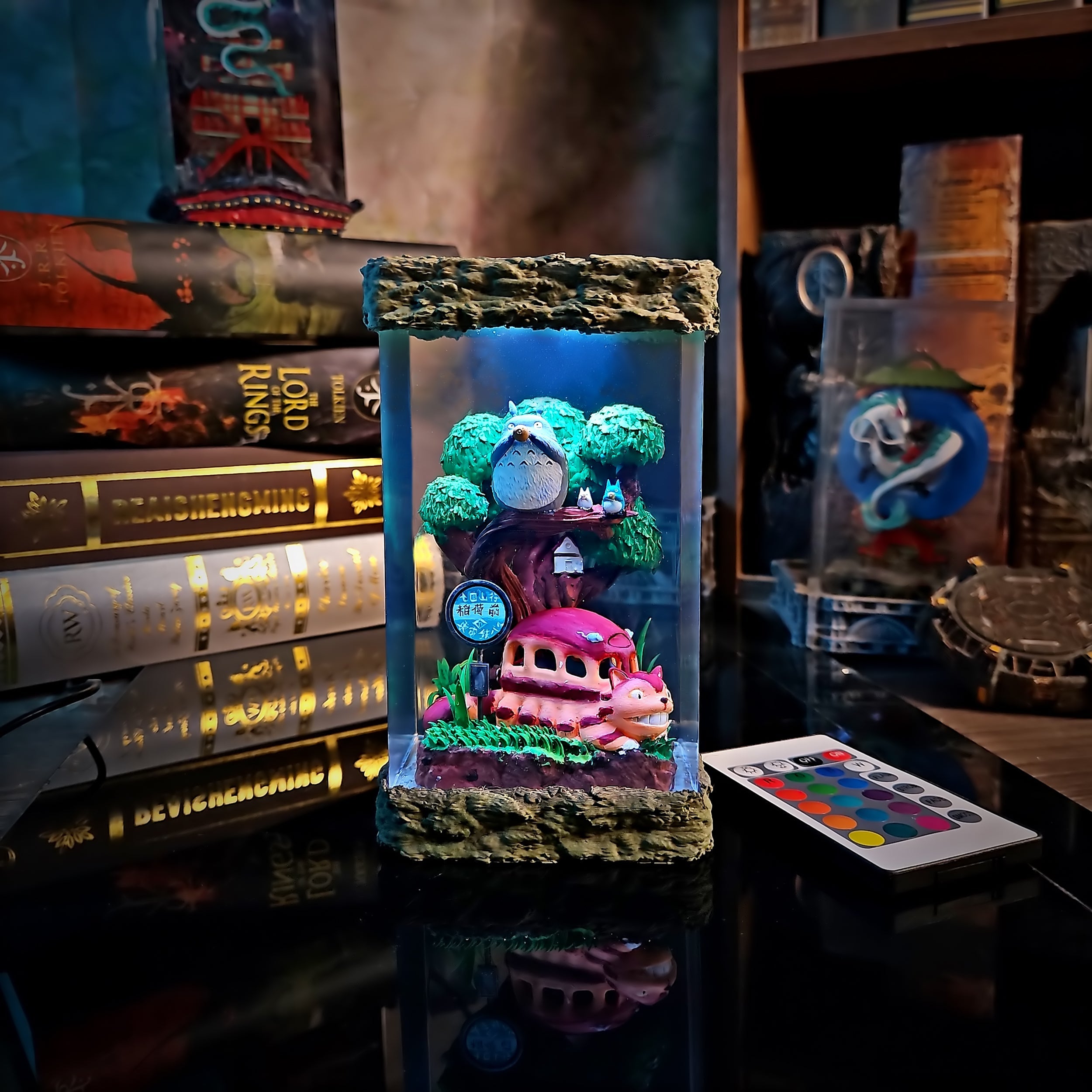Totoro Resin Lamp - handmade resin lamp