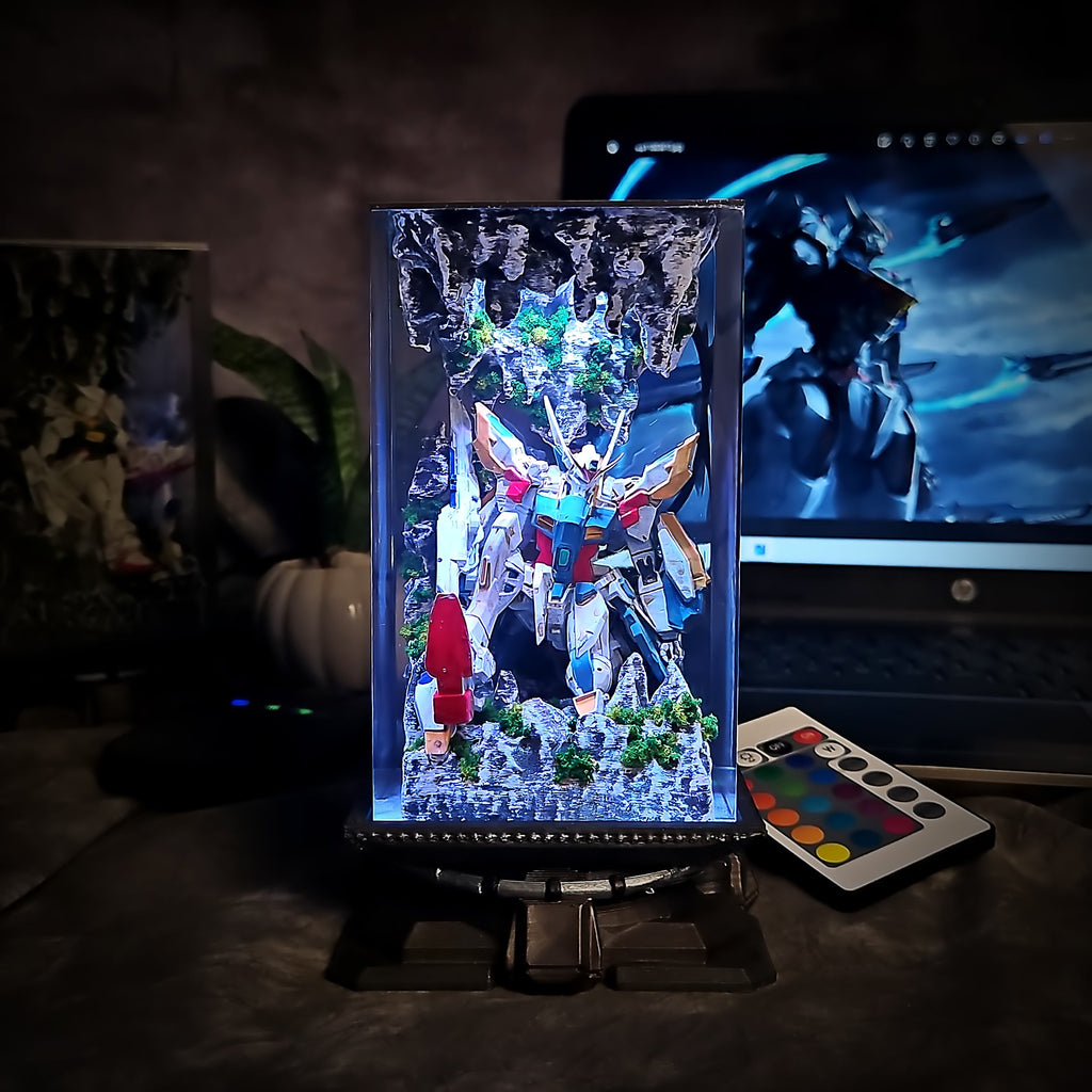 GUNDAM V2 Resin Lamp - handmade resin lamp