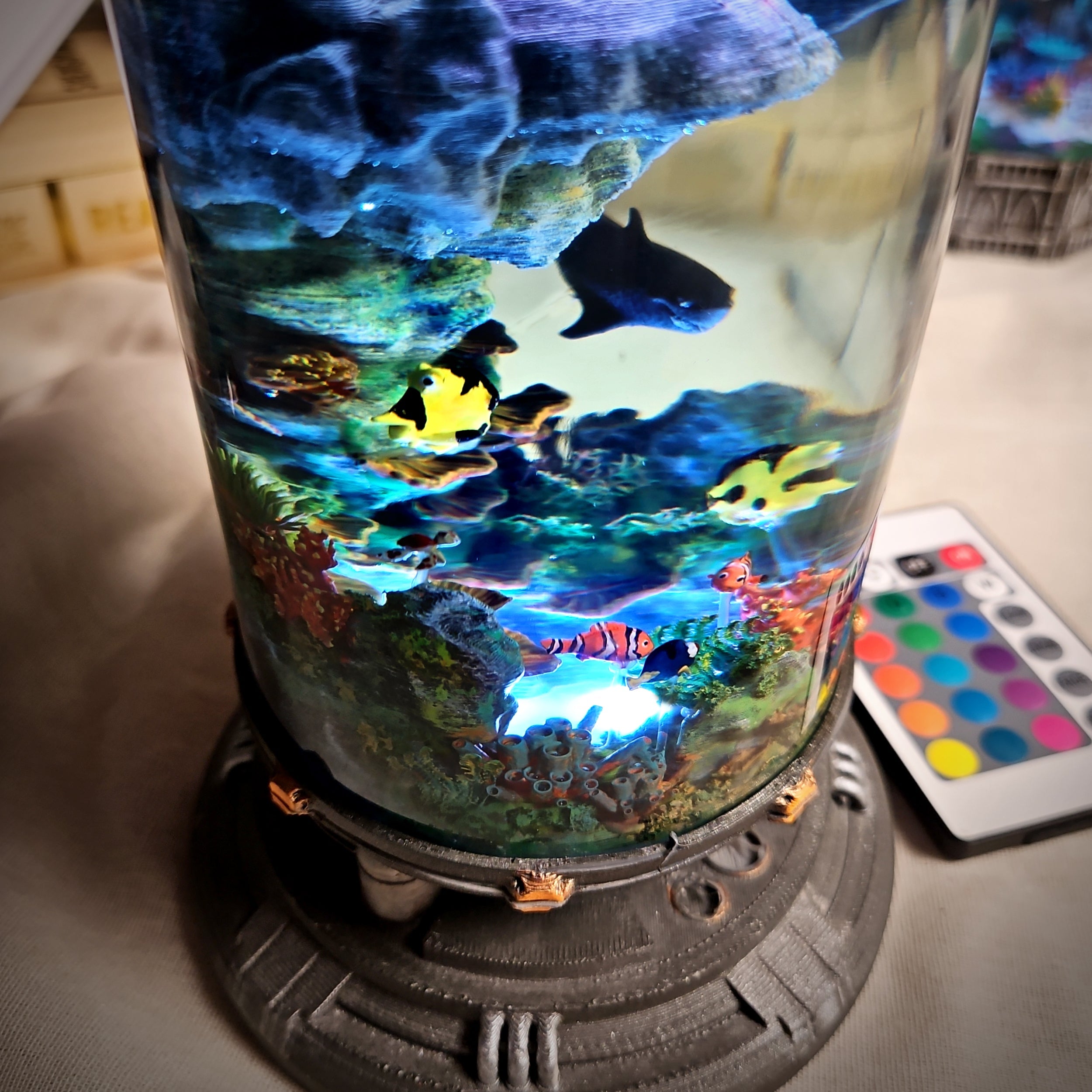 Nemo Ocean Biolab Resin Lamp - handmade resin lamp