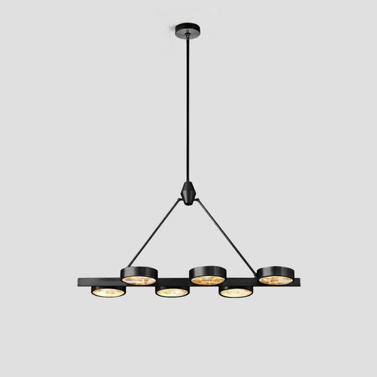 Nika Linear Brass Chandelier