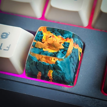 Charizard New Keycap - handmade resin keycap