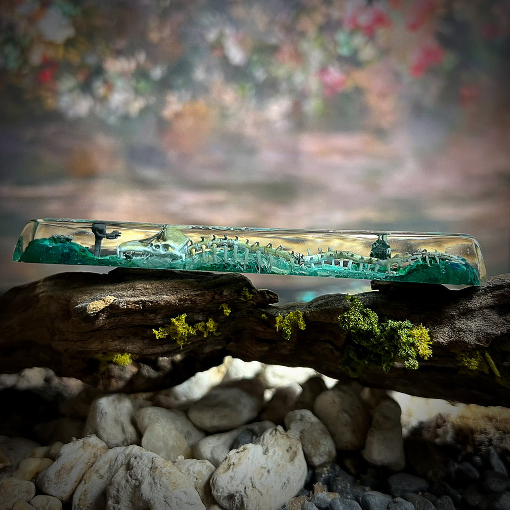 Leviathan Space Keycap - handmade resin spacebar keycap
