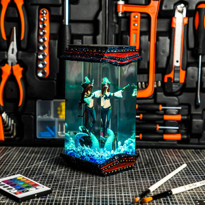 Miss Fortune LOL Resin Lamp - handmade resin lamp