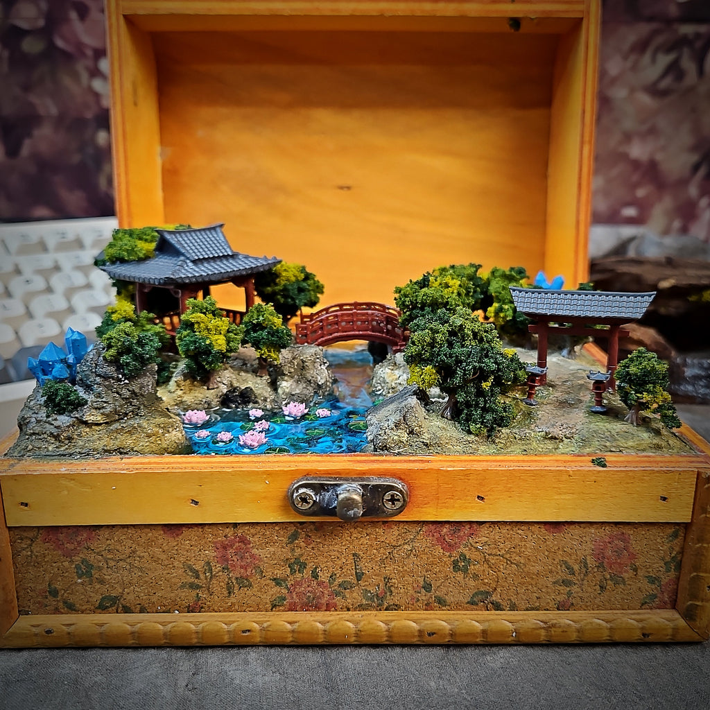 Torii Gate Light Box - handmade resin light box