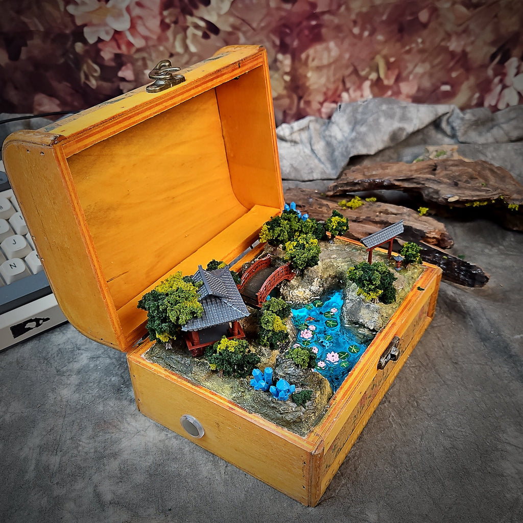 Torii Gate Light Box - handmade resin light box