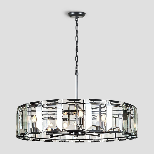 Harly Crystal Round Chandelier 24"