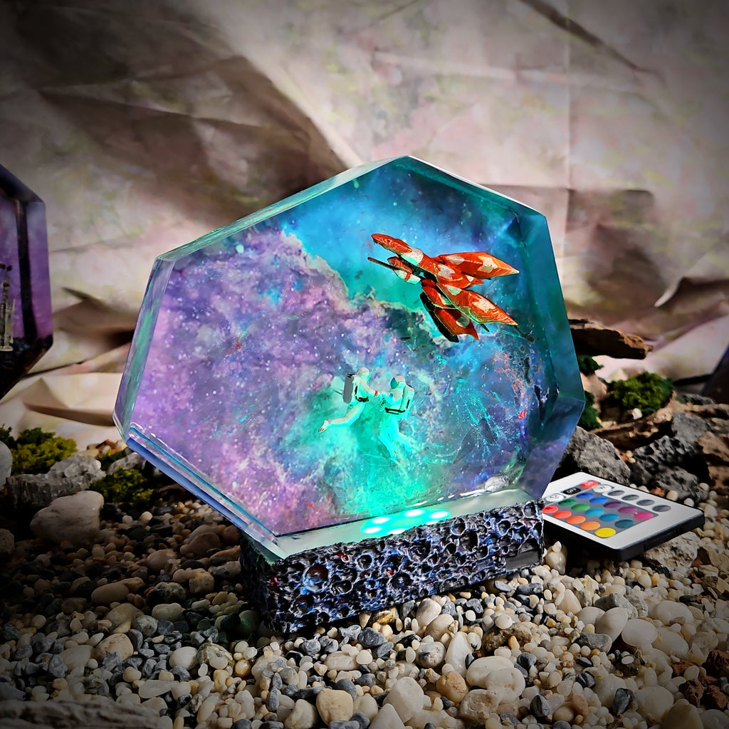 Galaxy Final Fantasy VIII Resin Lamp - handmade resin lamp