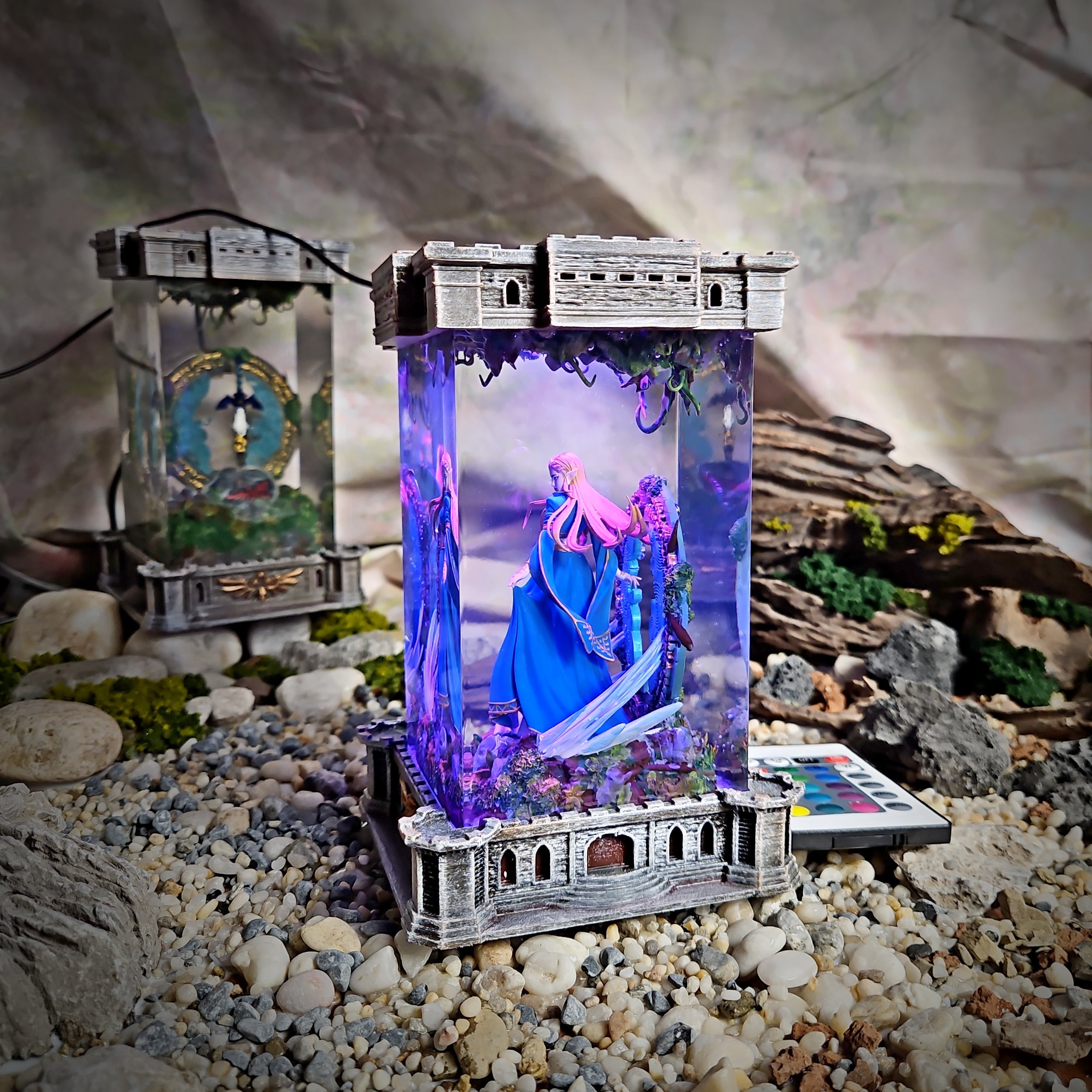 Princess Resin Lamp - handmade resin lamp