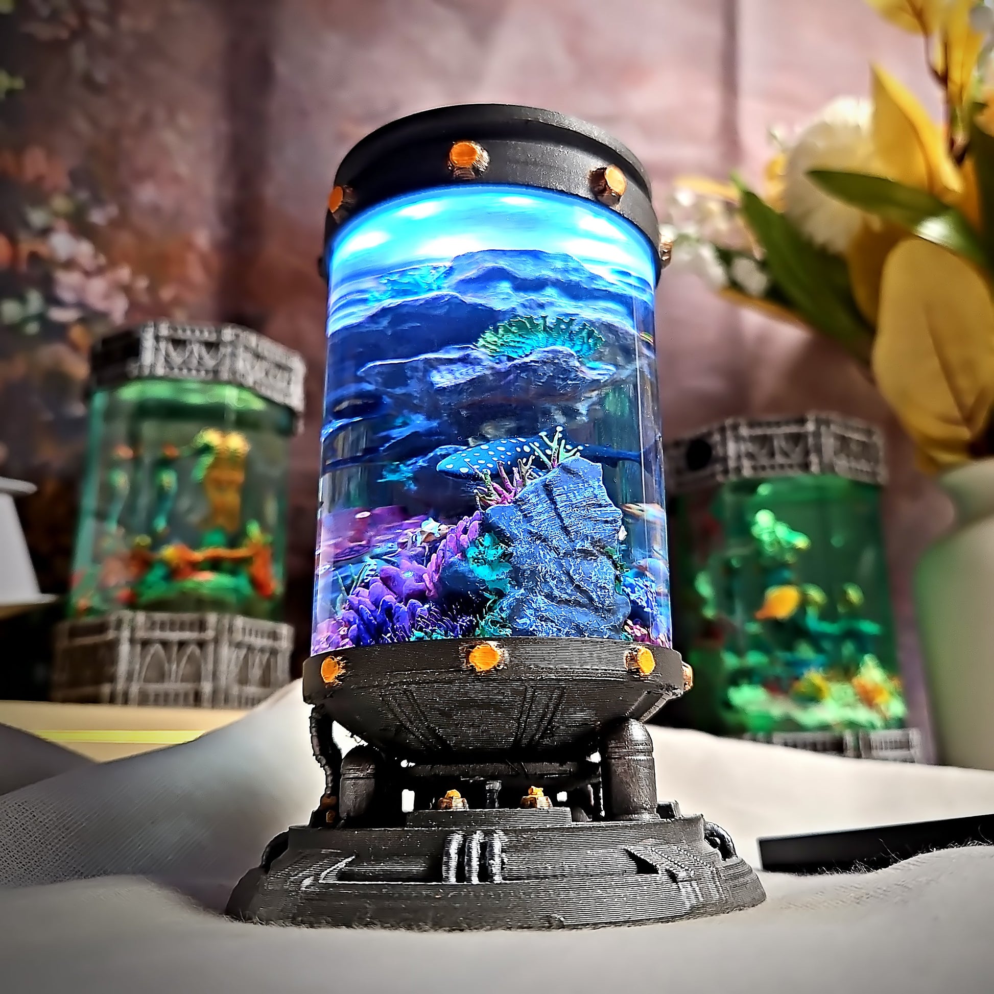 Whale Shark Resin Lamp - handmade resin lamp