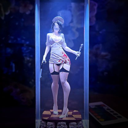Nurse Resin Lamp - handmade resin lamp