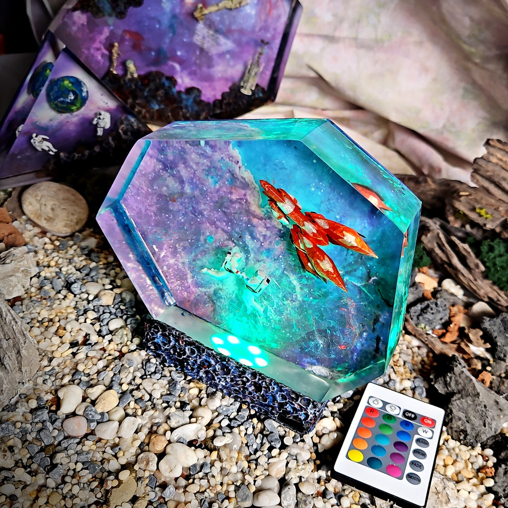 Galaxy Final Fantasy VIII Resin Lamp - handmade resin lamp