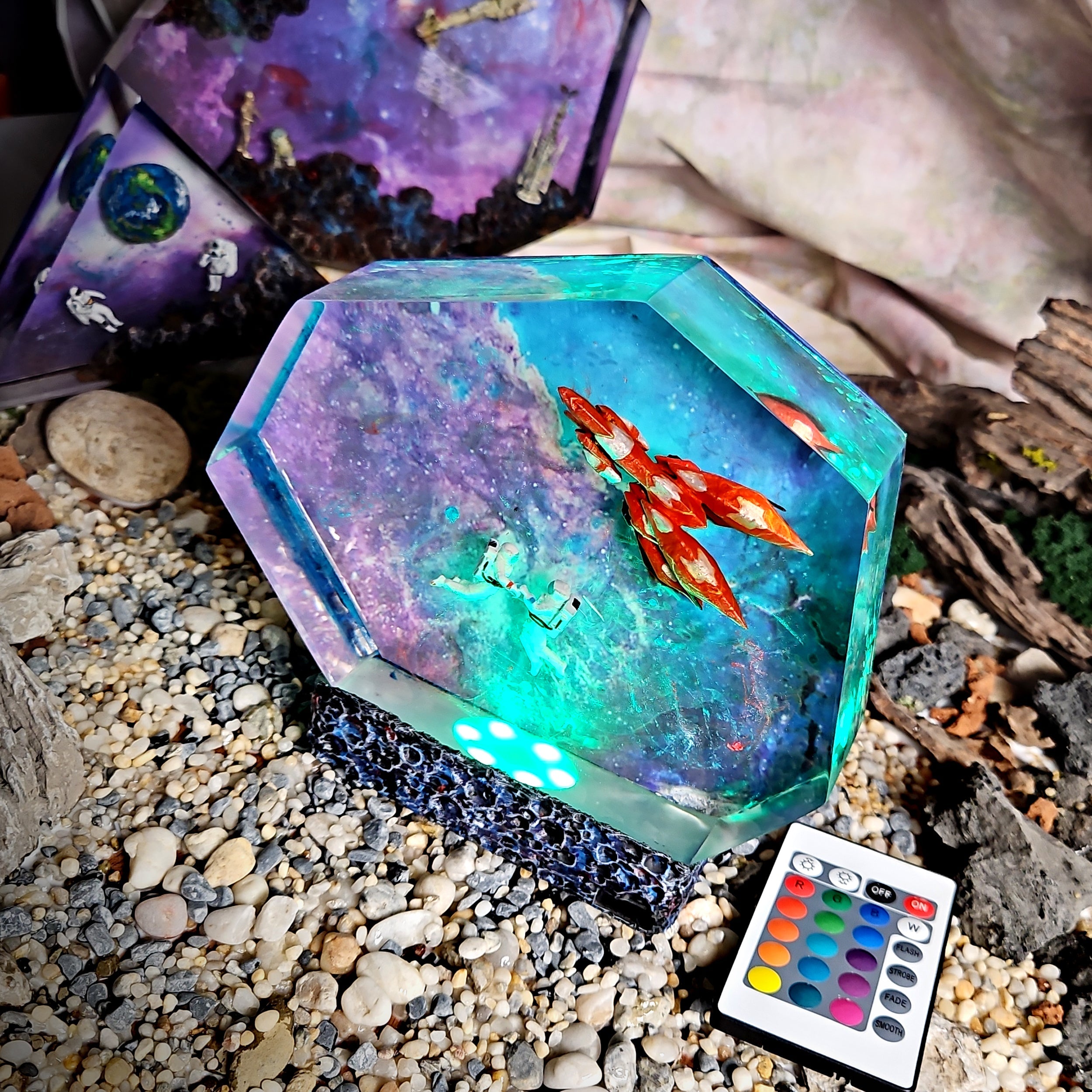 Galaxy Final Fantasy VIII Resin Lamp - handmade resin lamp