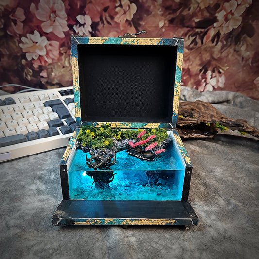 Kraken Light Box - handmade resin light box