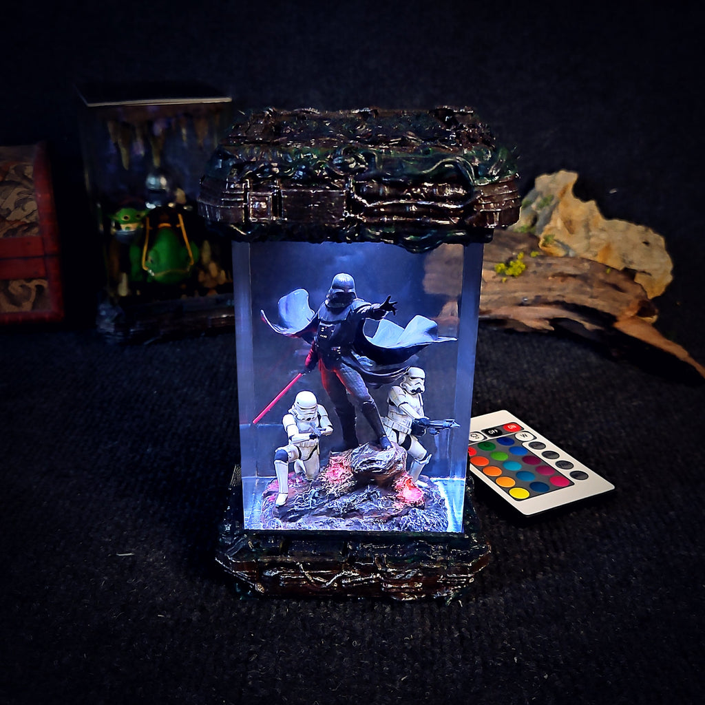 Darth Vader Resin Lamp - handmade resin lamp