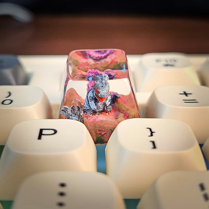 Godzilla Keycap - handmade resin keycap