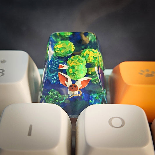 Momo Keycap - handmade resin keycap