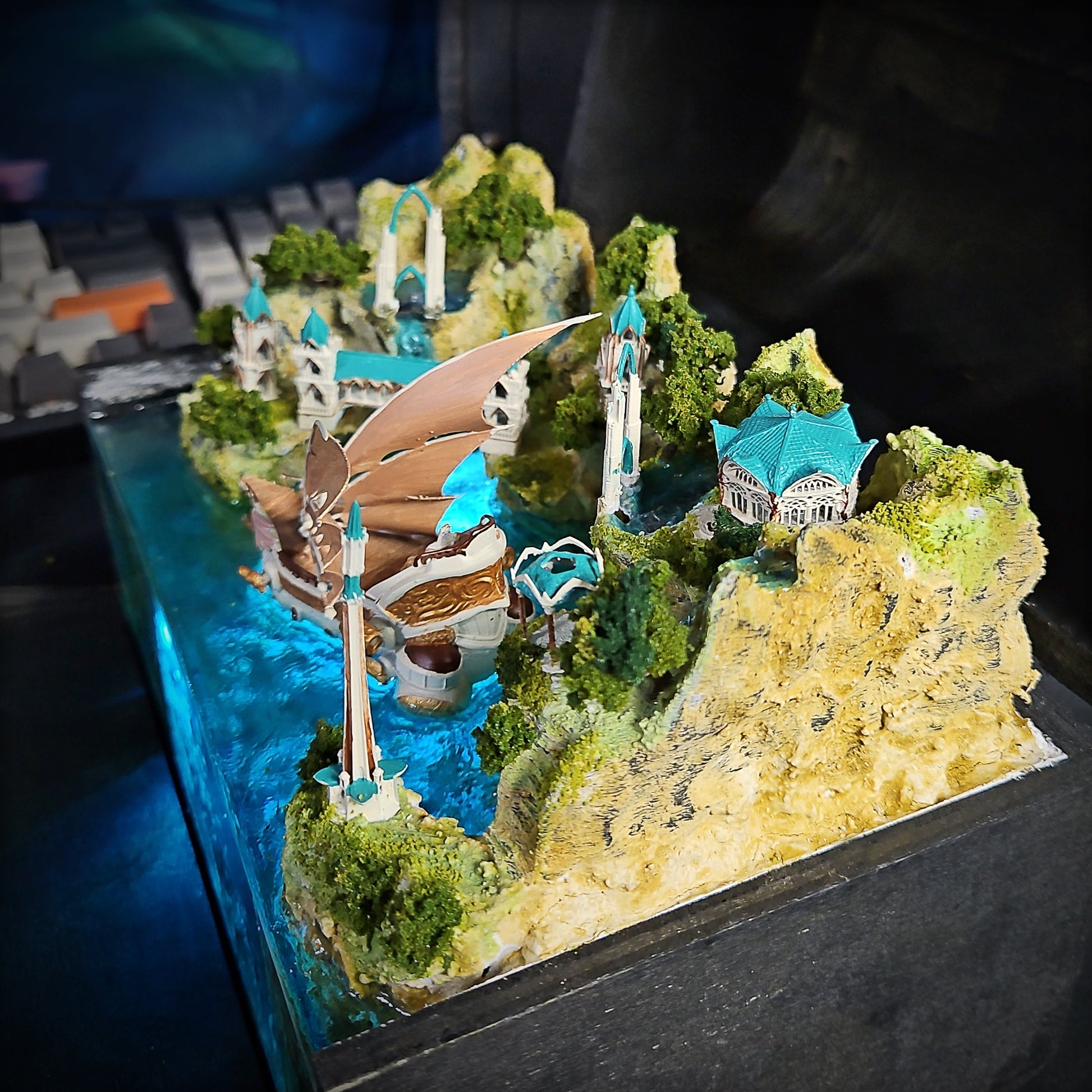Elf Light Box - handmade resin light box