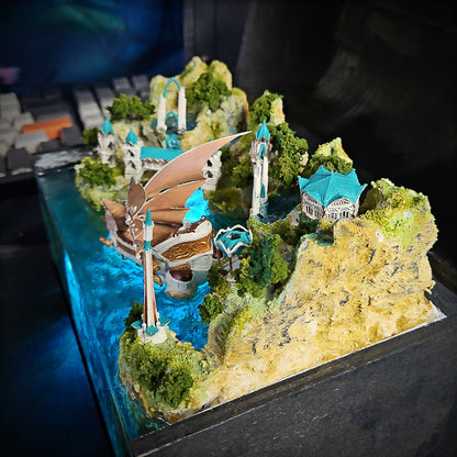 Elf Light Box - handmade resin light box