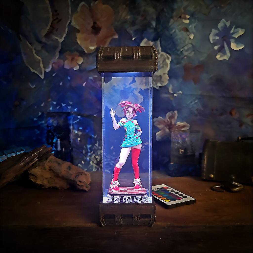 Chucky Resin Lamp - handmade resin lamp