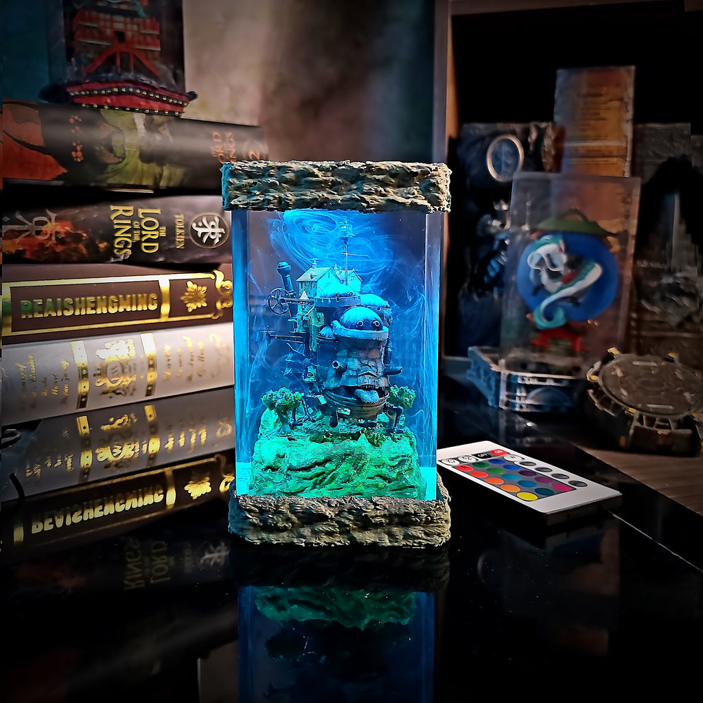 Howl Resin Lamp - handmade resin lamp