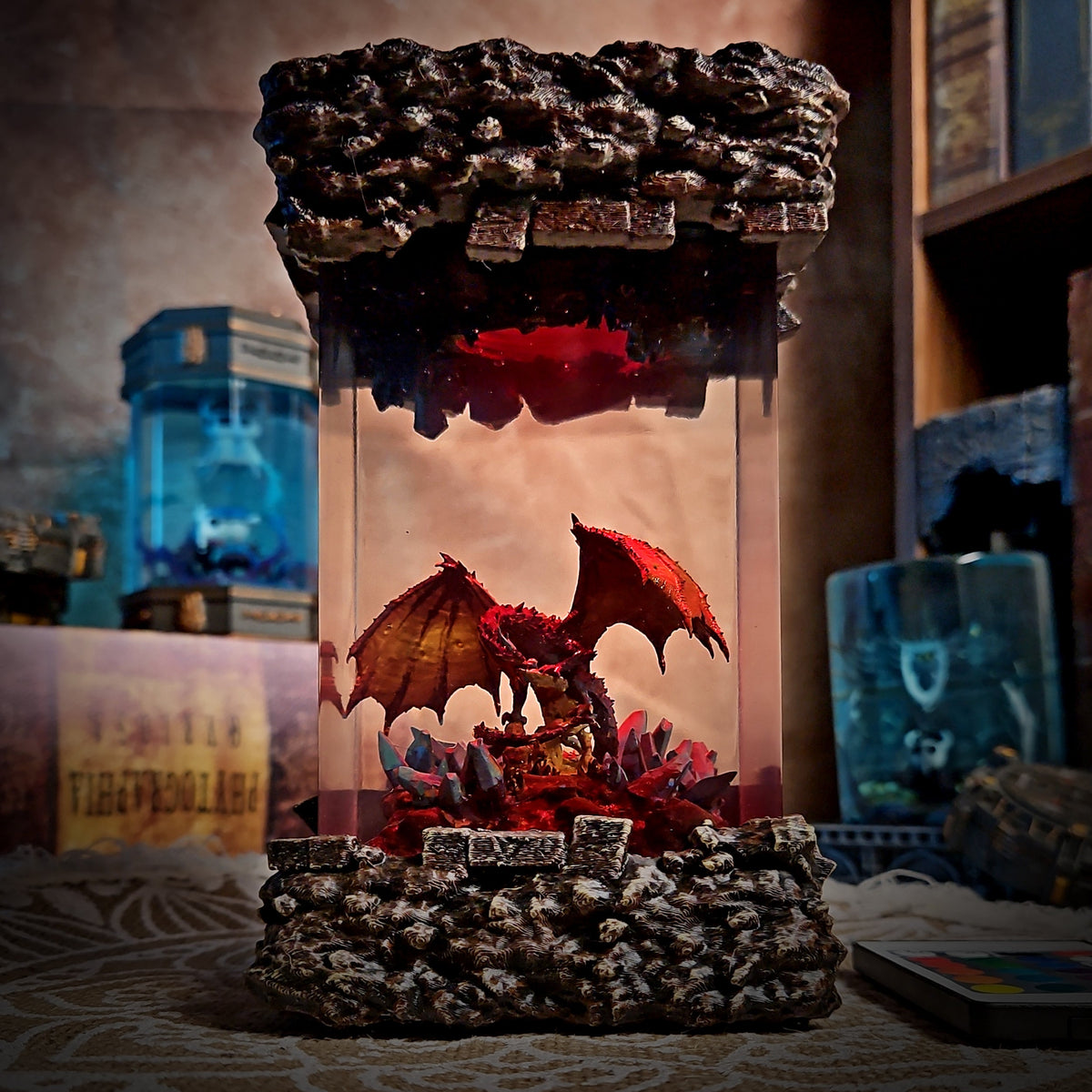 Dragon Gemz Resin Lamp - handmade resin lamp