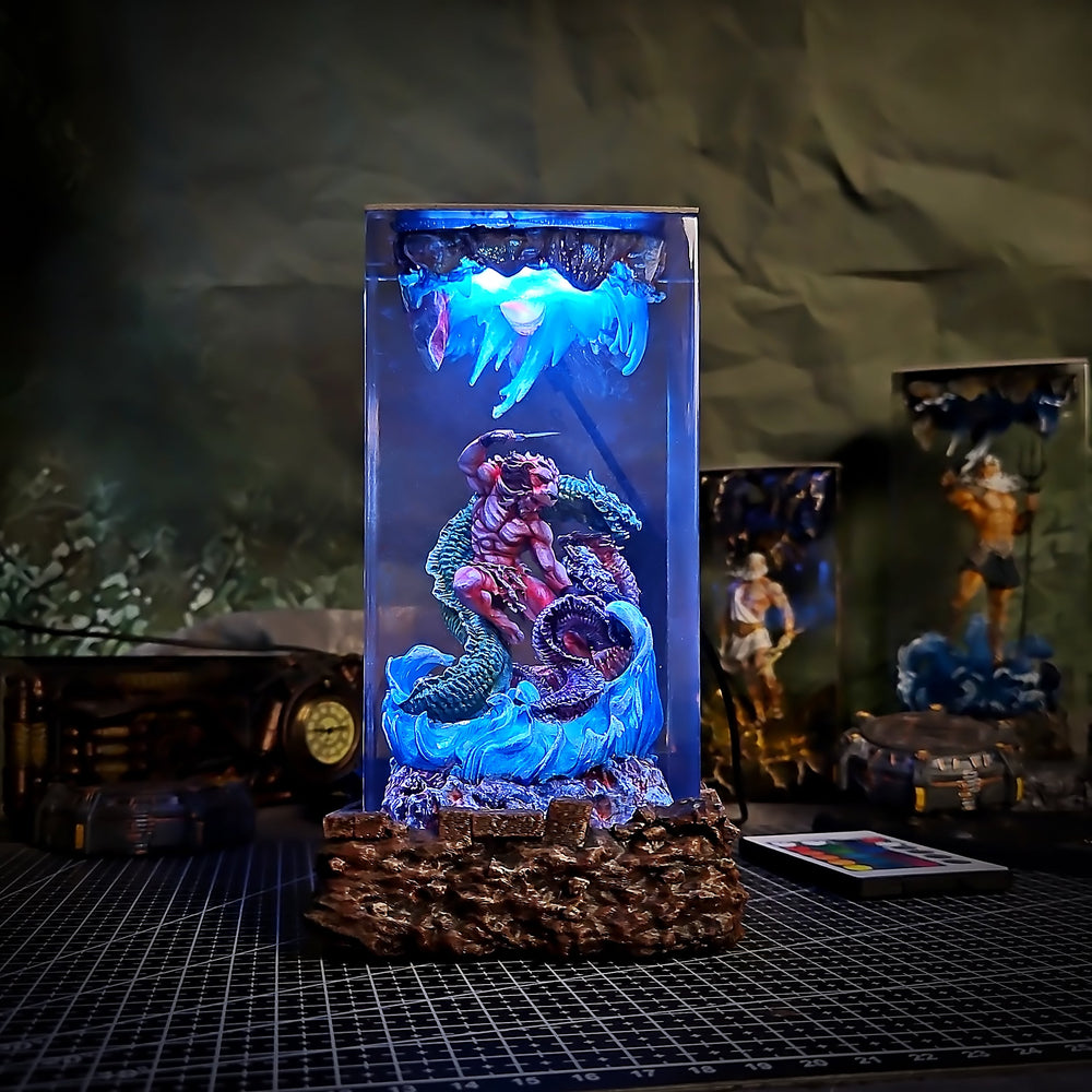 Athens Hercules Resin Lamp