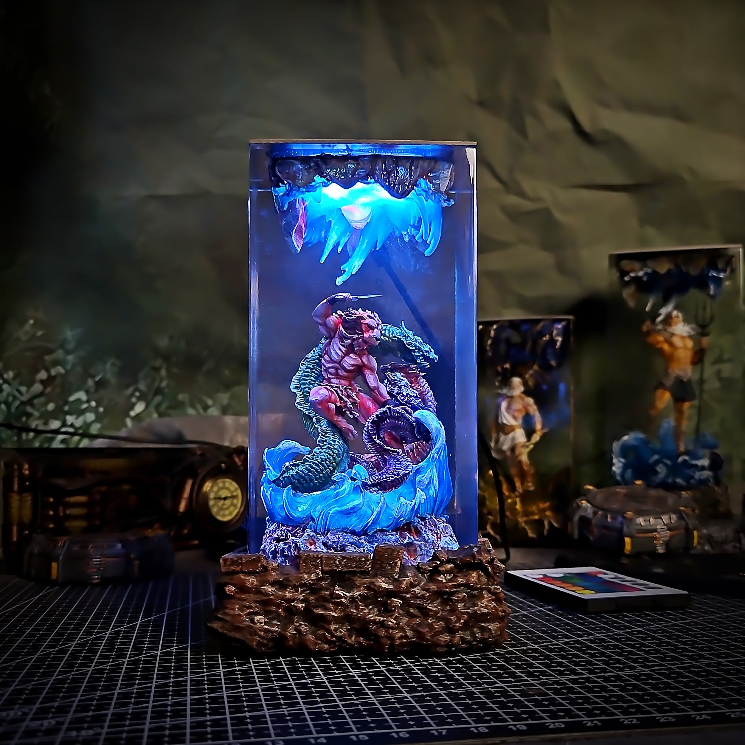 Athens Hercules Resin Lamp