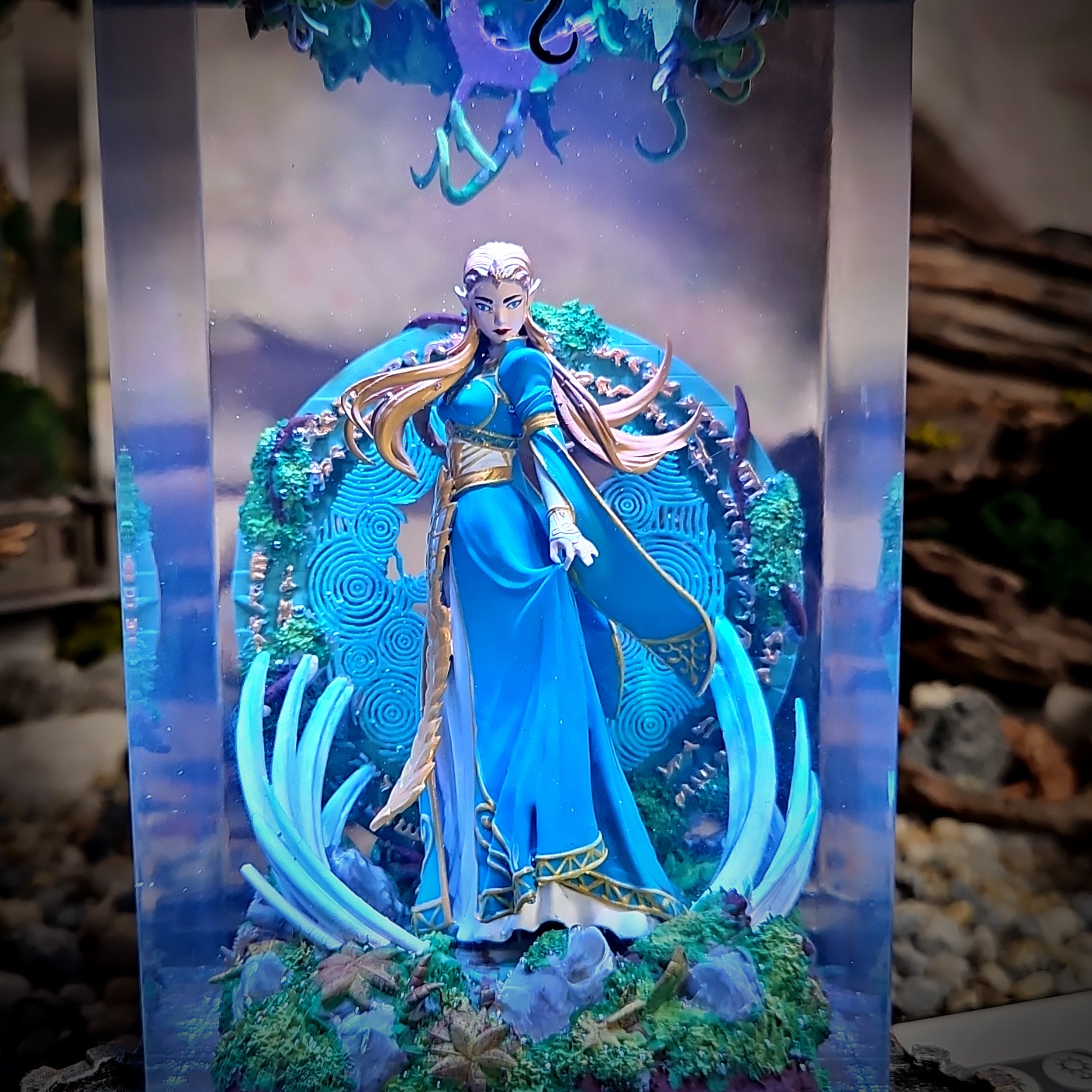 Princess Resin Lamp - handmade resin lamp