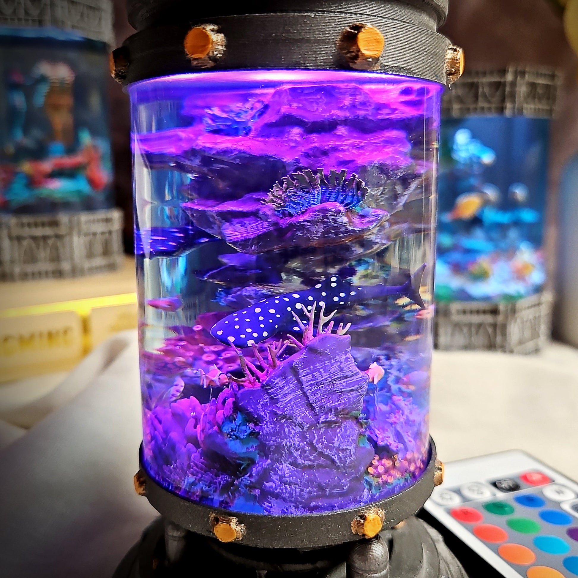 Whale Shark Resin Lamp - handmade resin lamp