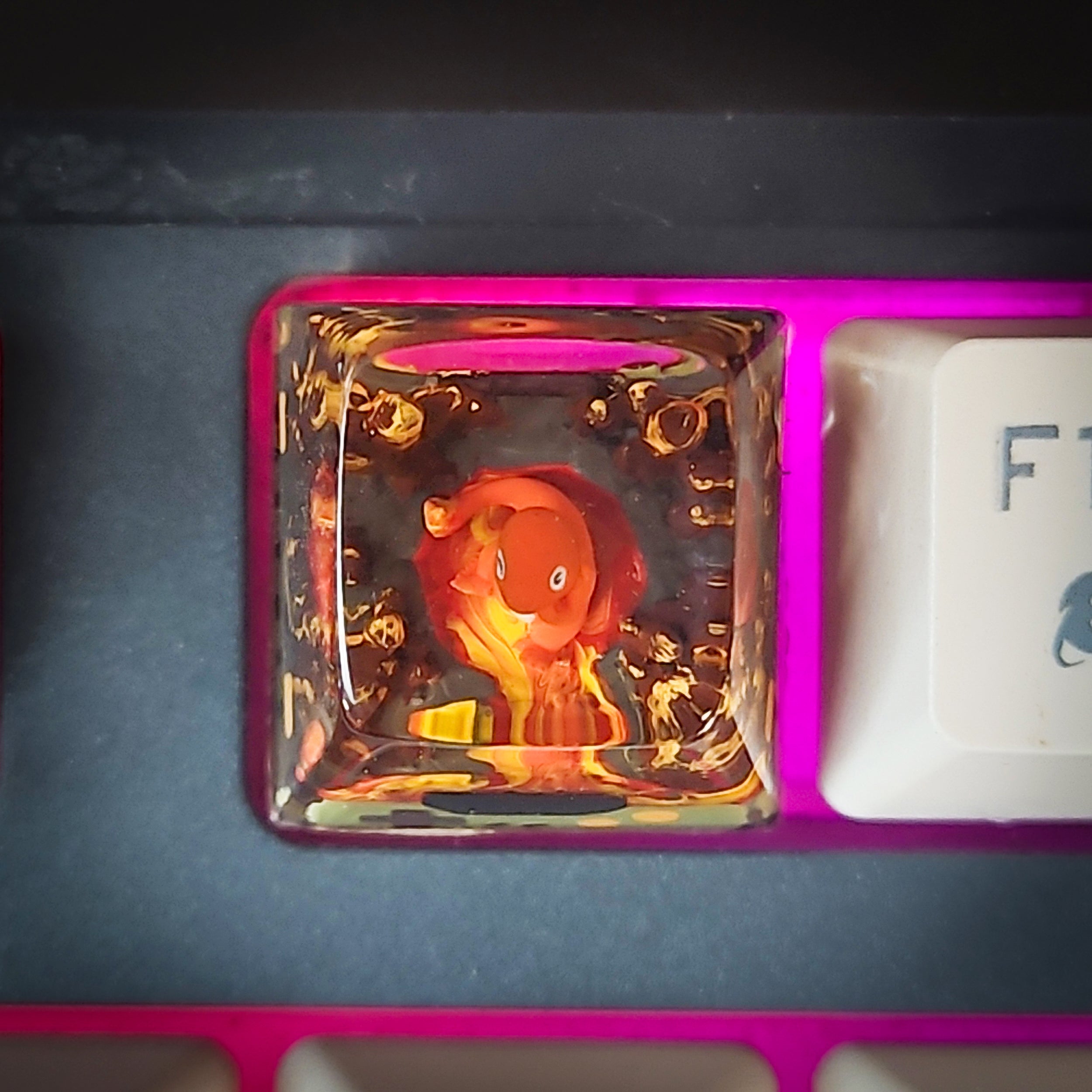 Charmander New Keycap - handmade resin keycap