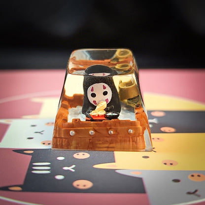 No Face Keycap - handmade resin keycap