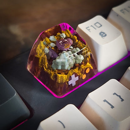 Weezing New Keycaps - handmade resin keycap