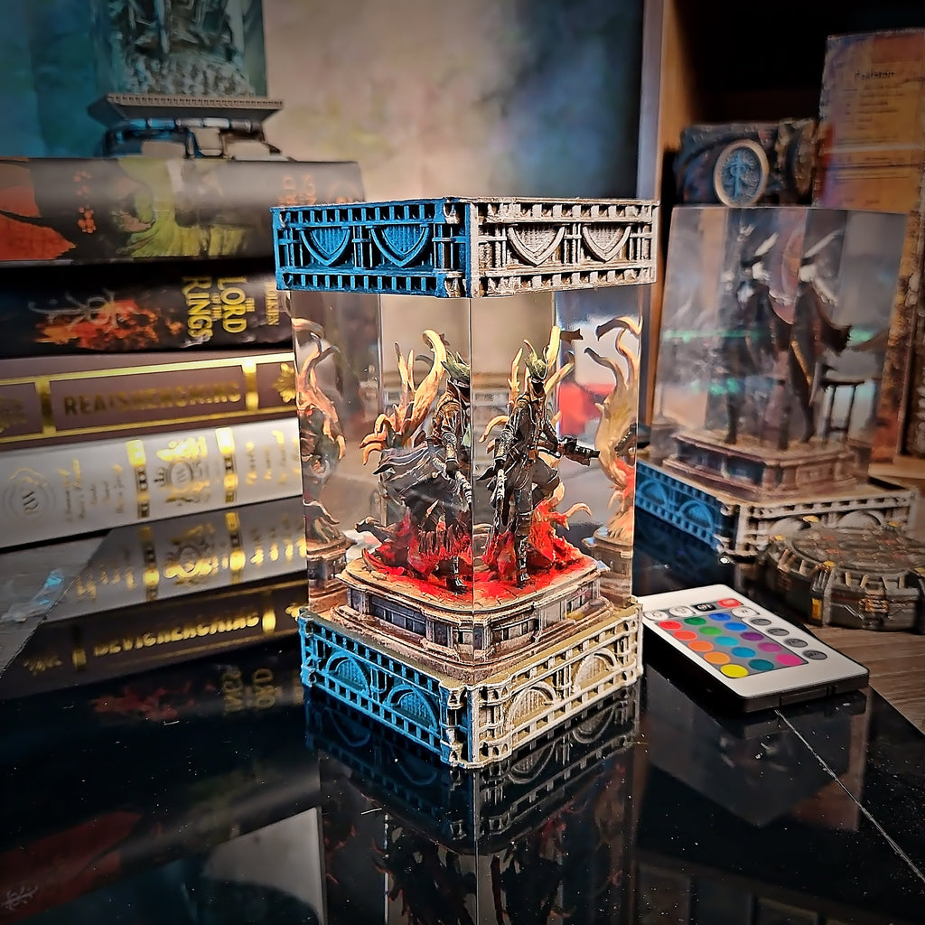 Bloodborne Hunter Resin Lamp - handmade resin lamp